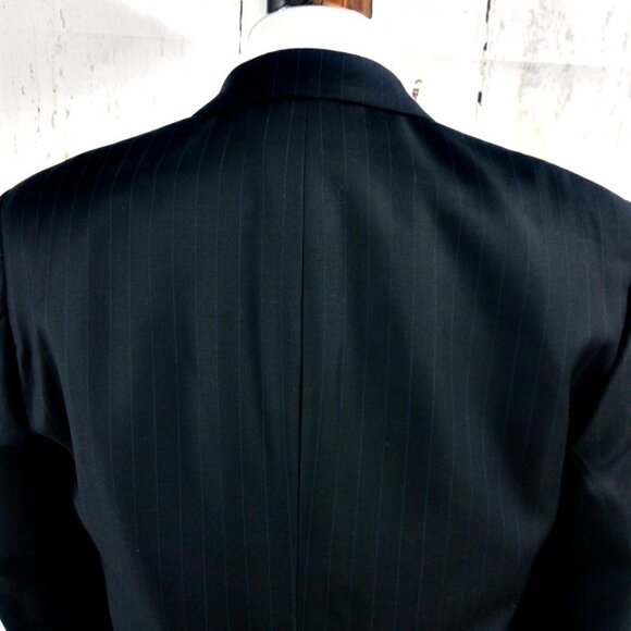 Jos A Bank 1905 41L Deep Blue Striped 2pc Suit - Picture 7 of 16